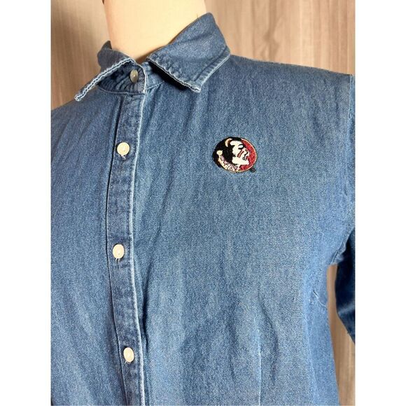 Sierra Pacific | Women’s | Shirts | M | Florida State Seminole Button-Down Jean - Picture 2 of 5